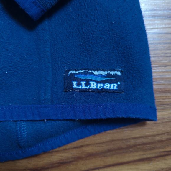 LL Bean Women's Small Petite Sweater Pullover 1/4 Zip Fleece Blue Outdoors - Picture 2 of 9